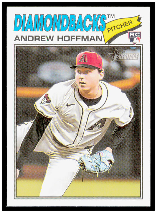 2026 Topps Heritage Andrew Hoffman Card RC Arizona Diamondbacks #211
