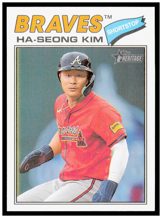 2026 Topps Heritage Ha-Seong Kim Card Atlanta Braves #125