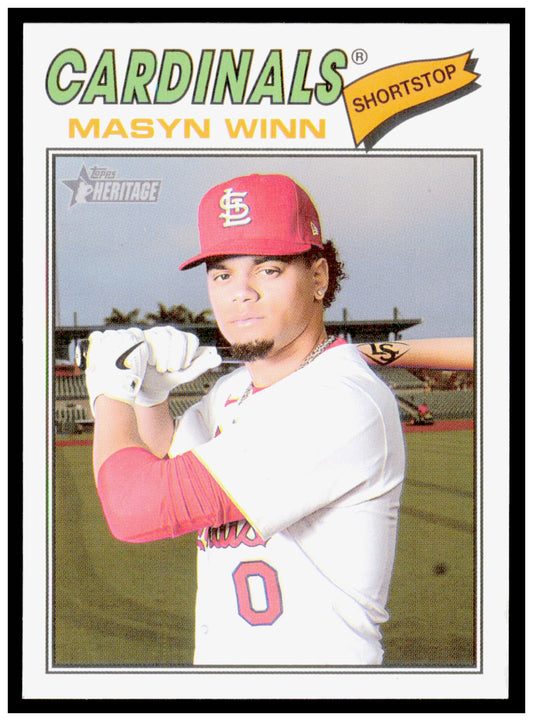 2026 Topps Heritage Masyn Winn Card St. Louis Cardinals #358