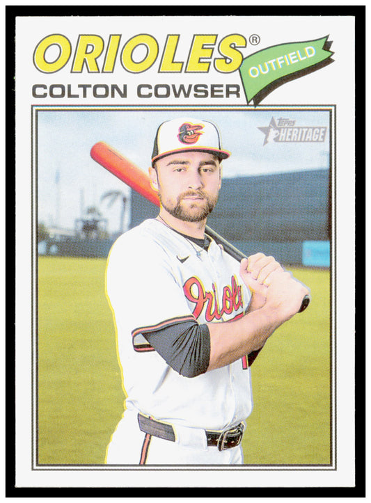 2026 Topps Heritage Colton Cowser Card Baltimore Orioles #338