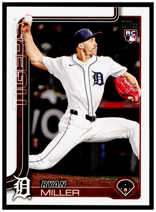 2025 Topps Update Ryan Miller Card RC Detroit Tigers #US317