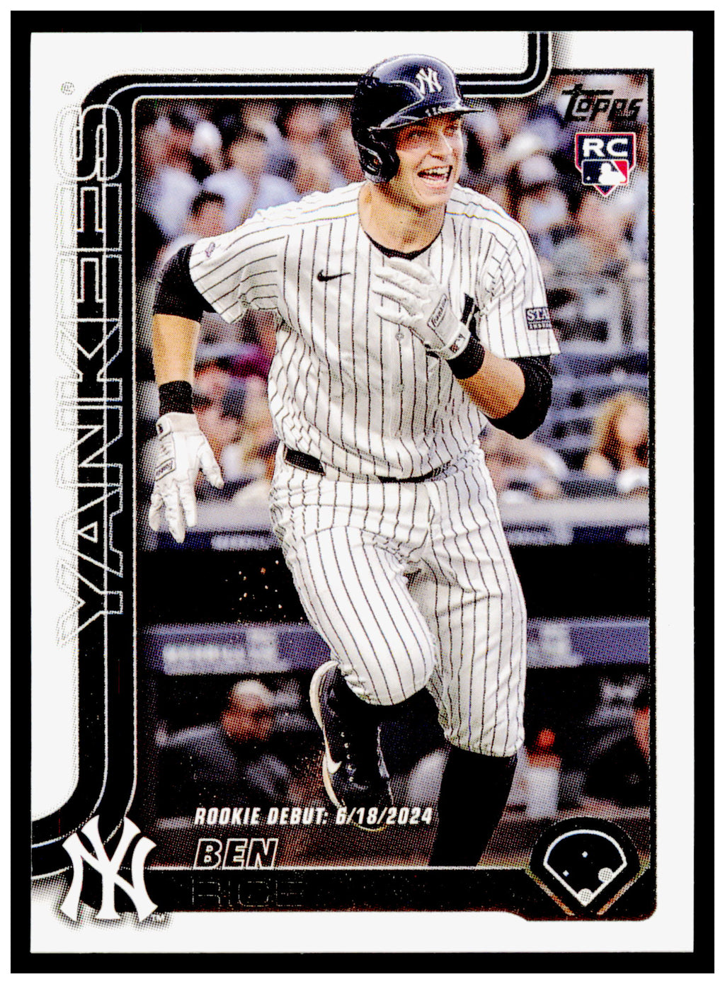 2025 Topps Update Ben Rice Card New York Yankees #US25