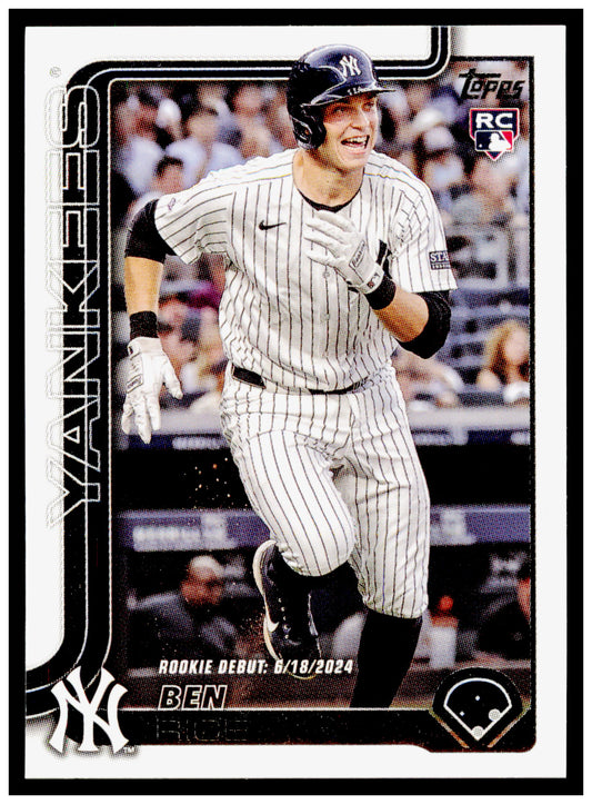 2025 Topps Update Ben Rice Card New York Yankees #US25
