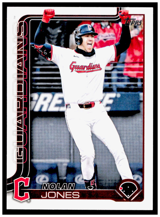 2025 Topps Update Nolan Jones Card Cleveland Guardians #US341