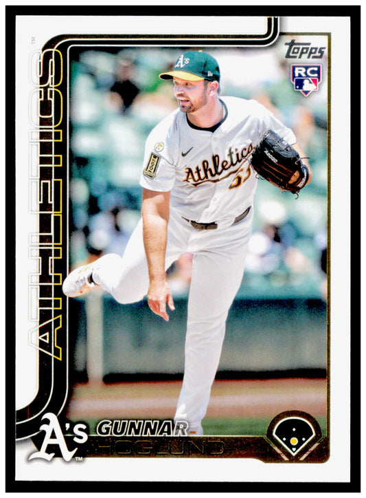 2025 Topps Update Gunnar Hoglund Card RC Athletics #US254