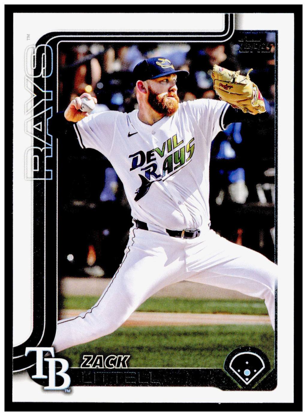 2025 Topps Update Zack Littell Card Tampa Bay Rays #US66