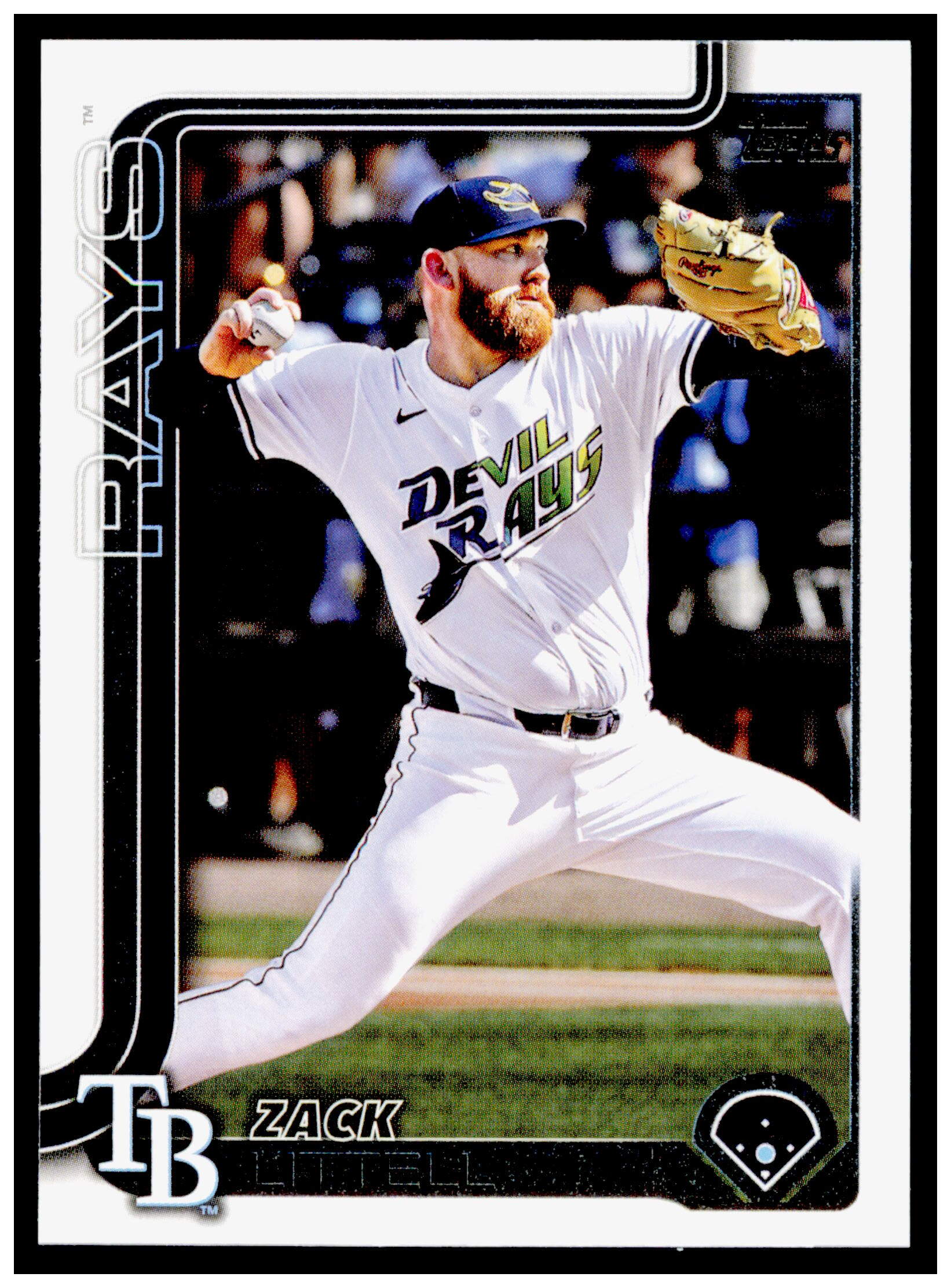 2025 Topps Update Zack Littell Card Tampa Bay Rays #US66