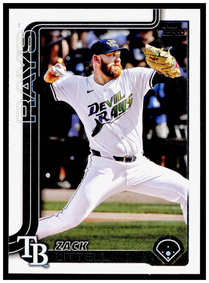 2025 Topps Update Zack Littell Card Tampa Bay Rays #US66