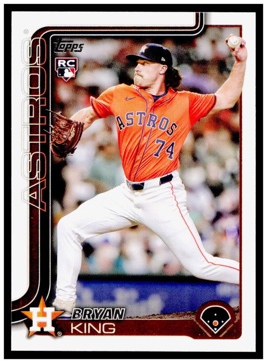 2025 Topps Update Bryan King Card RC Houston Astros #US183