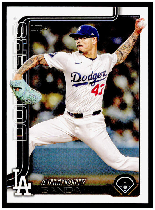 2025 Topps Update Anthony Banda Card Los Angeles Dodgers #US132