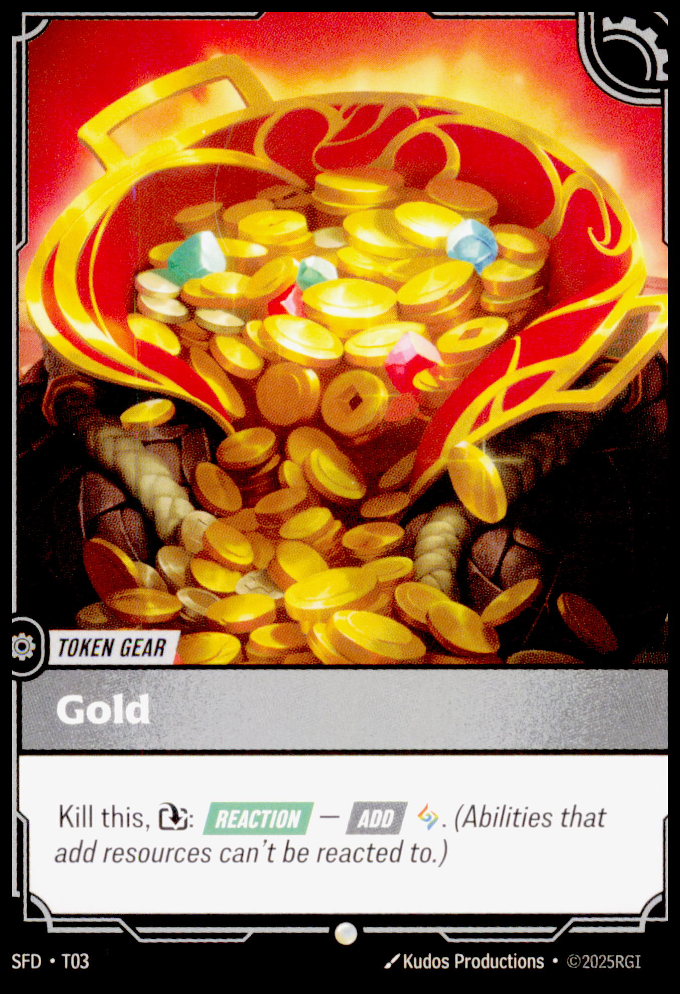 Gold Buff Token T03 Riftbound Spiritforged League of Legends LoL TCG NM