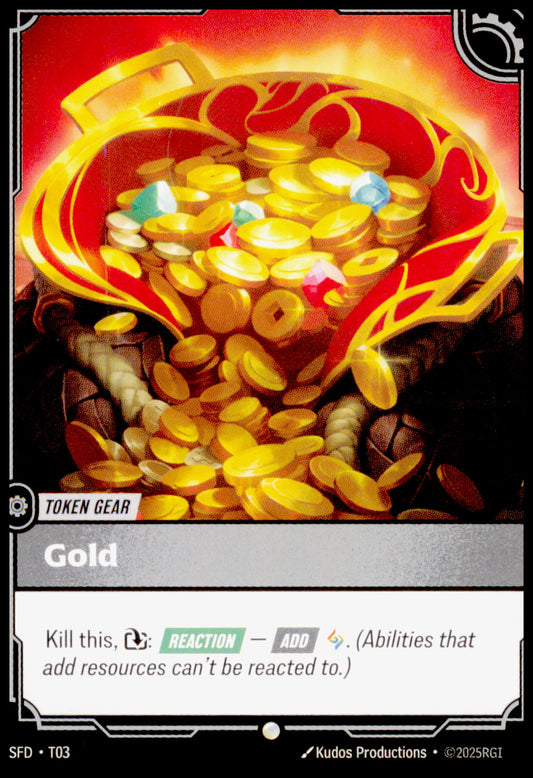 Gold Buff Token T03 Riftbound Spiritforged League of Legends LoL TCG NM