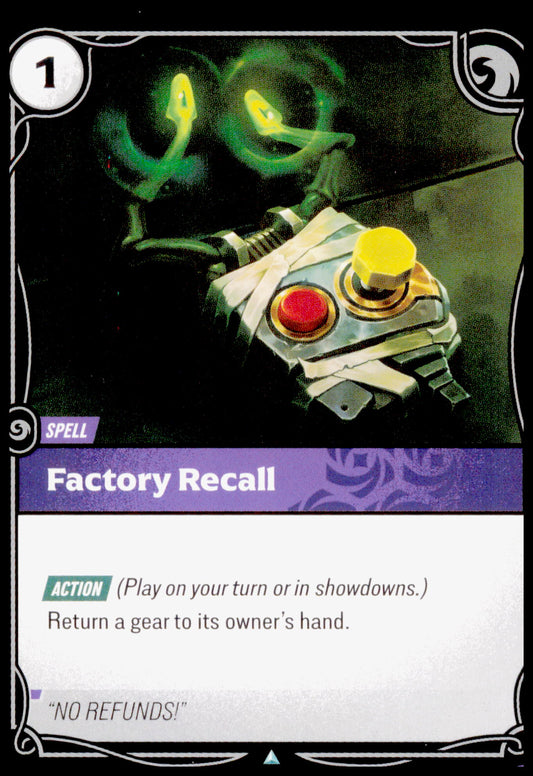 Factory Recall 135/221 Riftbound Spiritforged League of Legends LoL TCG Spell NM