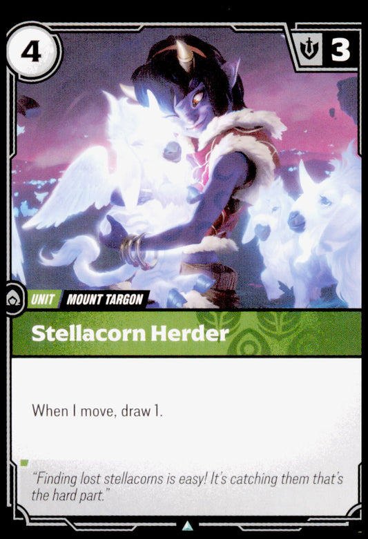 2025 Riftbound LoR Stellacorn Herder Spiritforged #036/221 Common League Legends