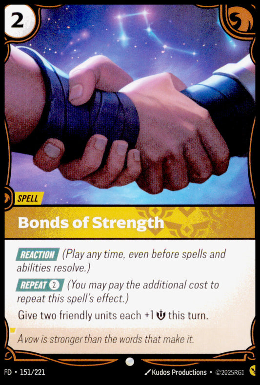 2025 Riftbound Bonds of Strength #151/221 LoR League of Legends TCG Card