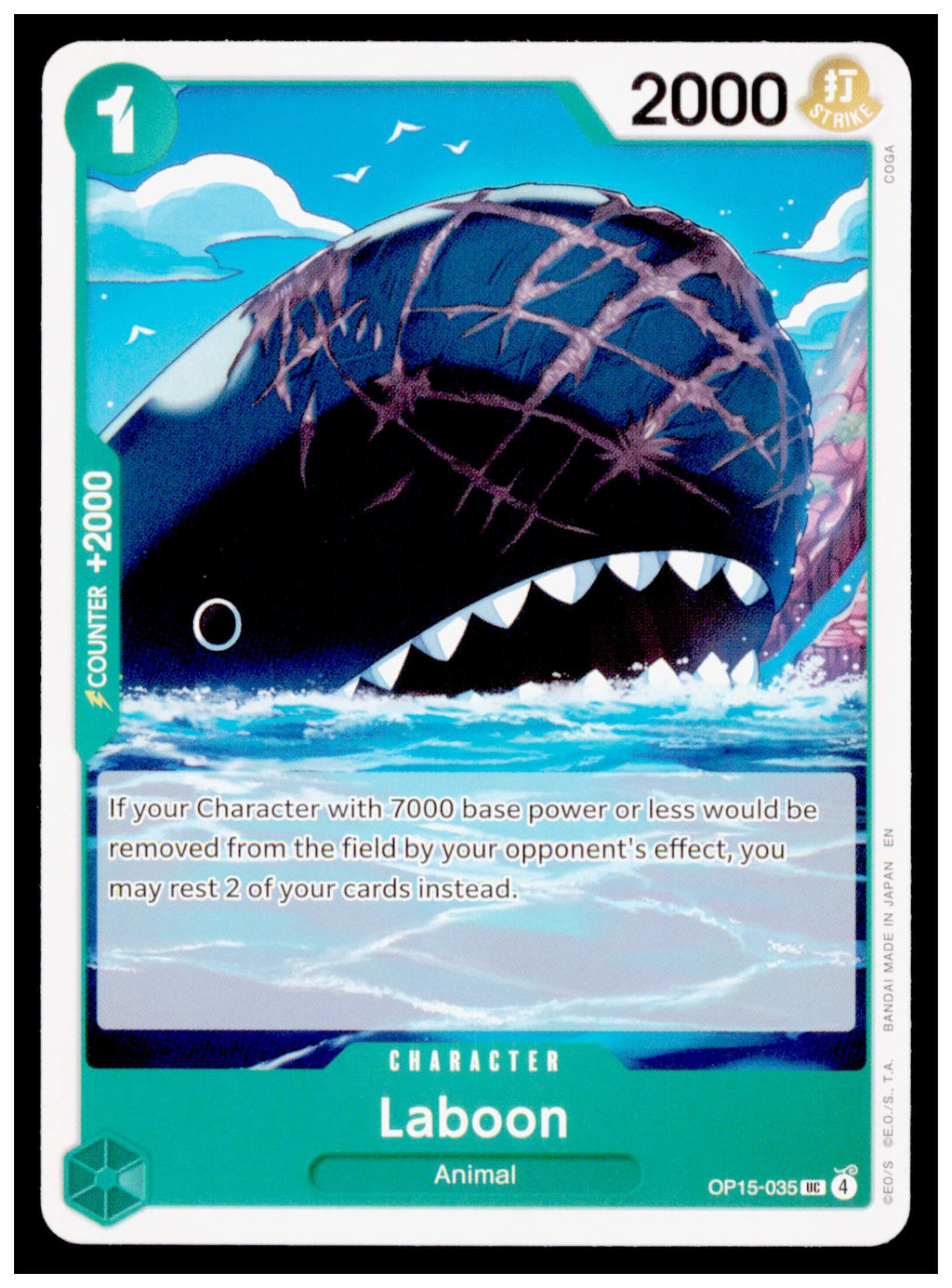 Adventure on Kami's Island #OP15-035 Laboon One Piece