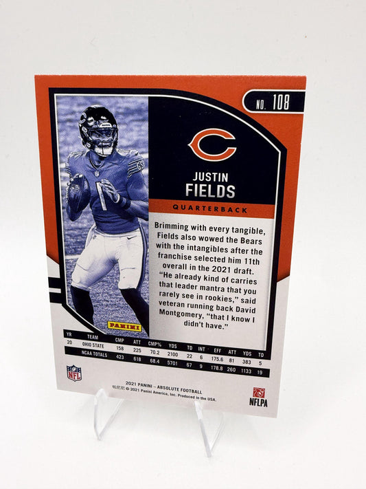 2021 Panini Absolute #108 Justin Fields Rookie Card