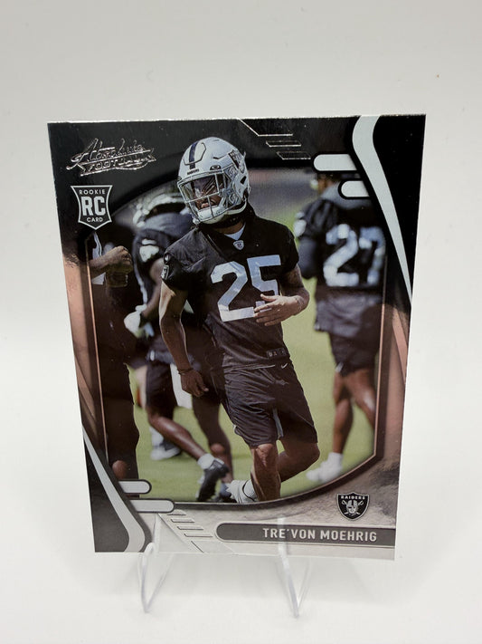2021 Panini Absolute Tre'Von Moehrig RC #166 Raiders Rookie Card