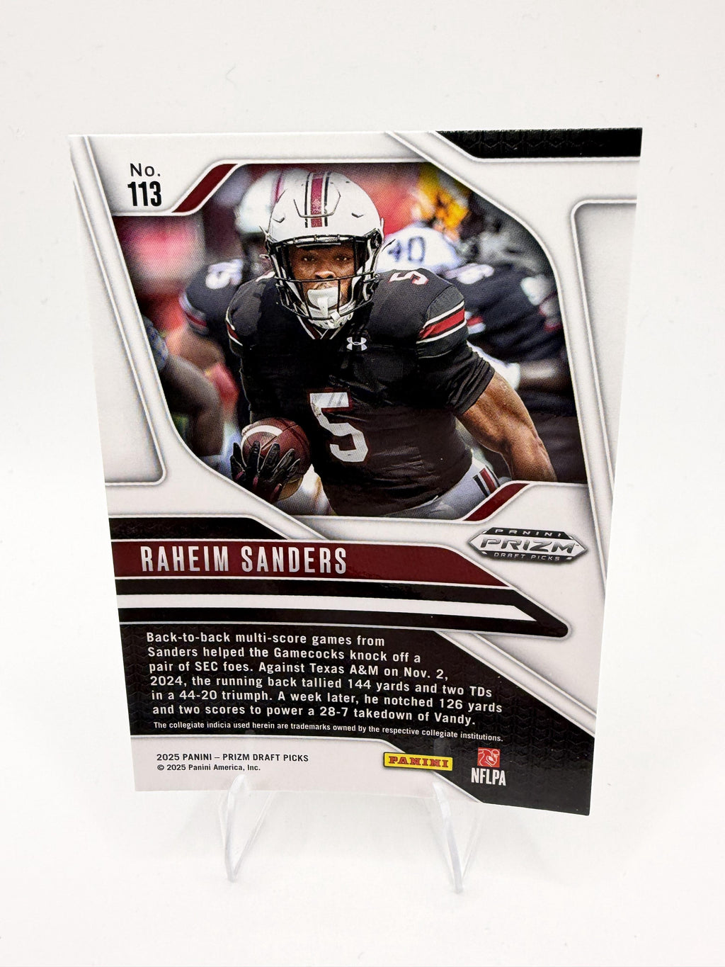 2025 Panini Prizm Draft Picks #113 Raheim Sanders