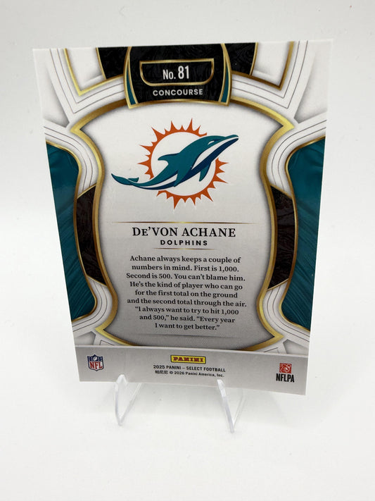 2025 Panini Select #81 De’Von Achane