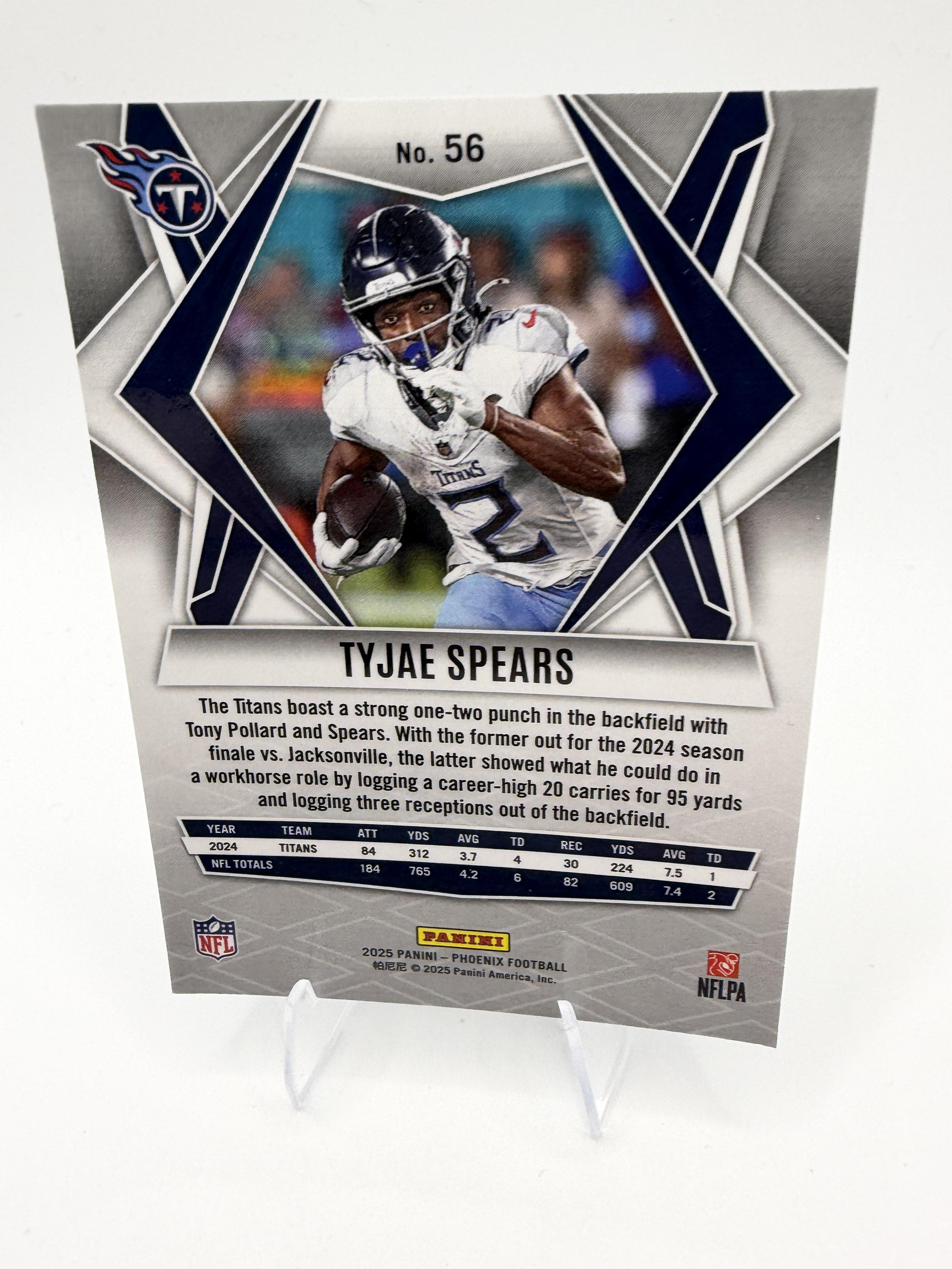 2025 Panini Phoenix #56 Tyjae Spears