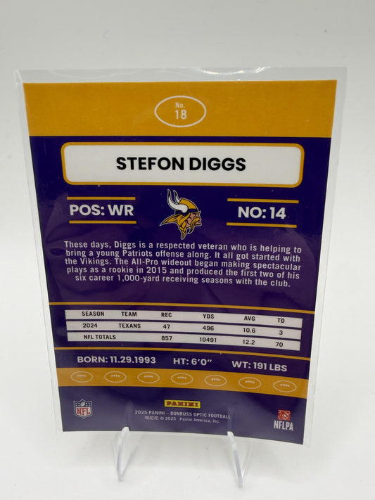 2025 Donruss Optic #18 Stefon Diggs 2015 Retro