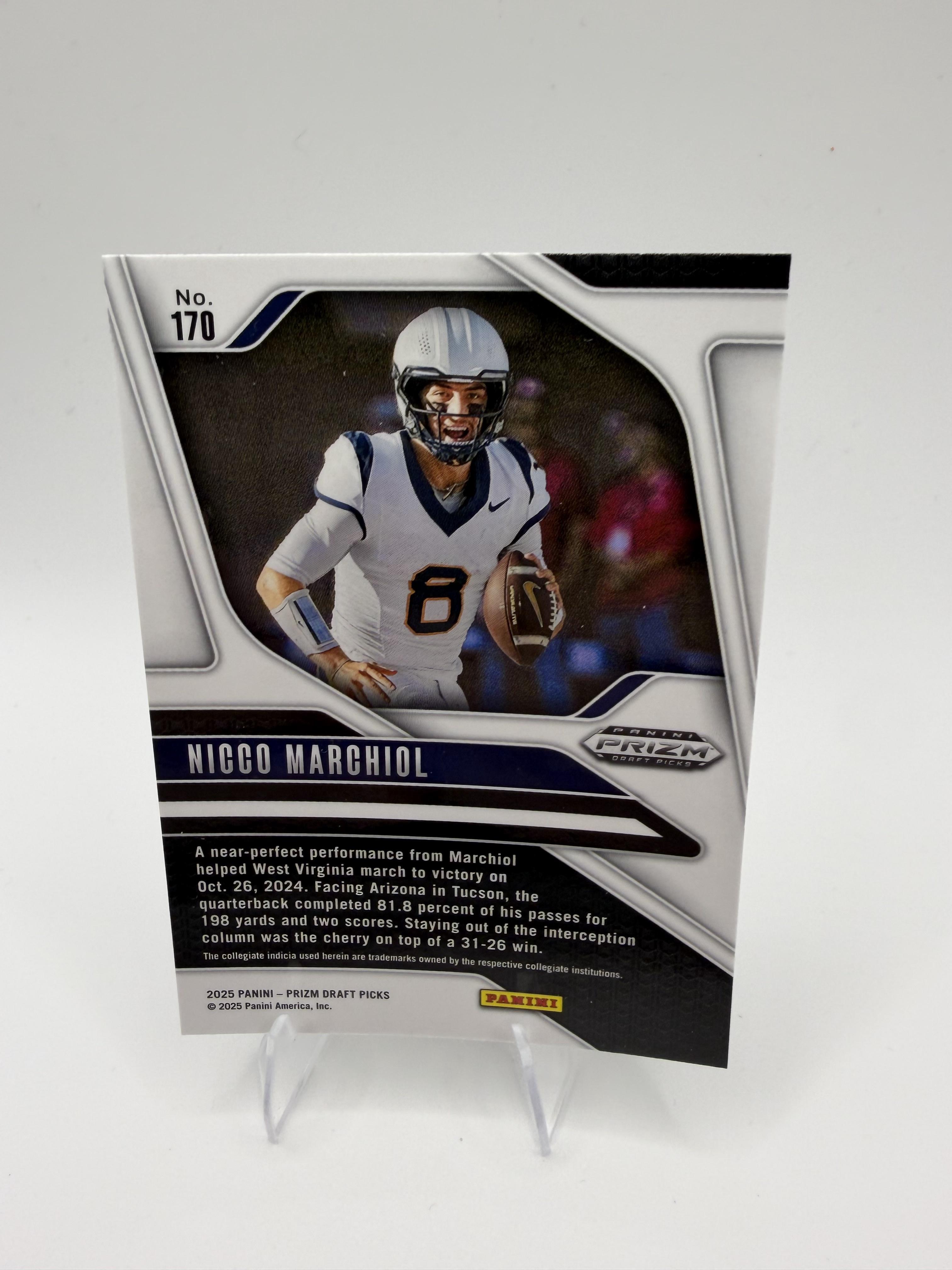 2025 Panini Prizm Draft Picks #170 Nicco Marchiol