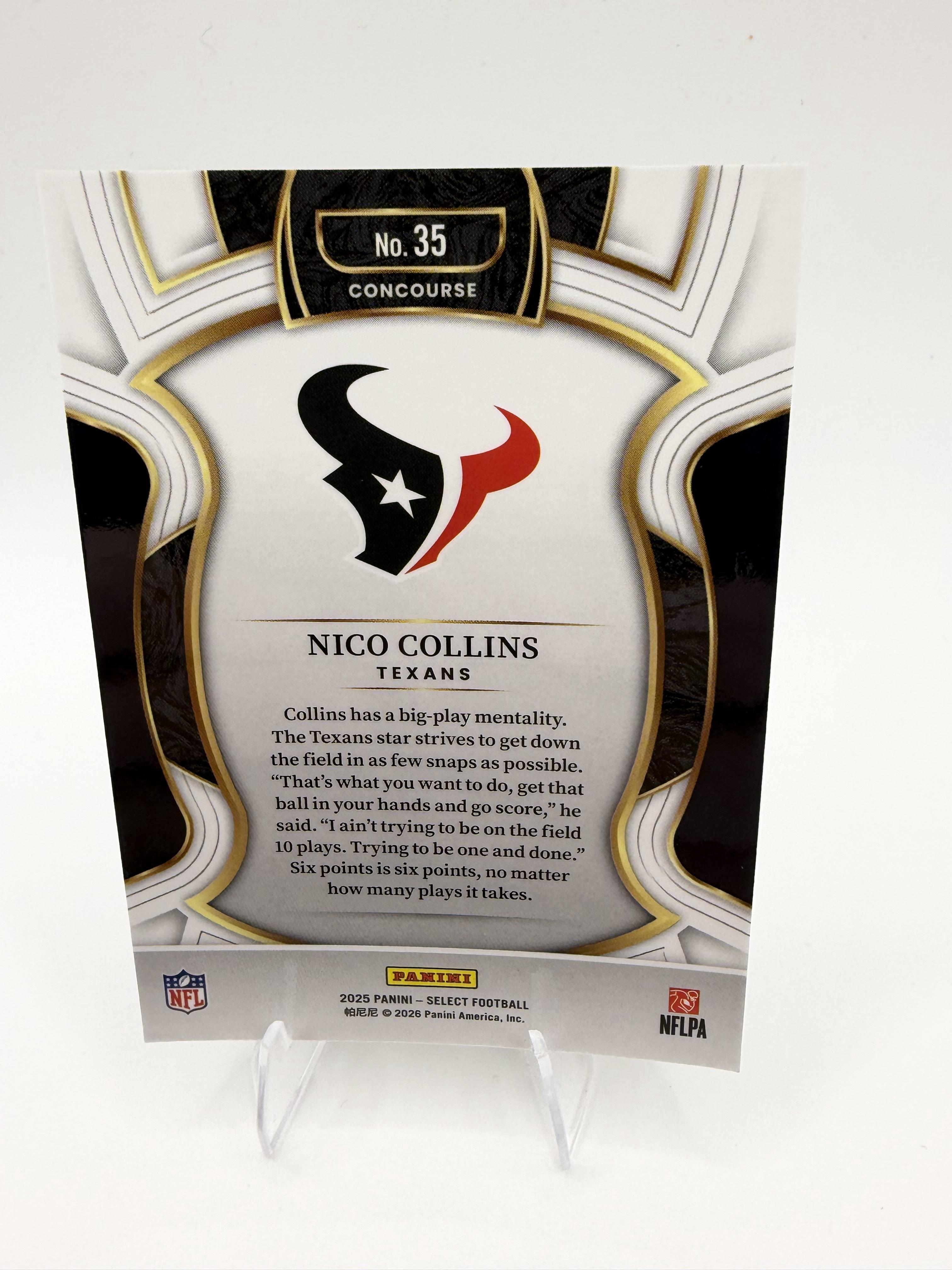2025 Panini Select #35 Nico Collins