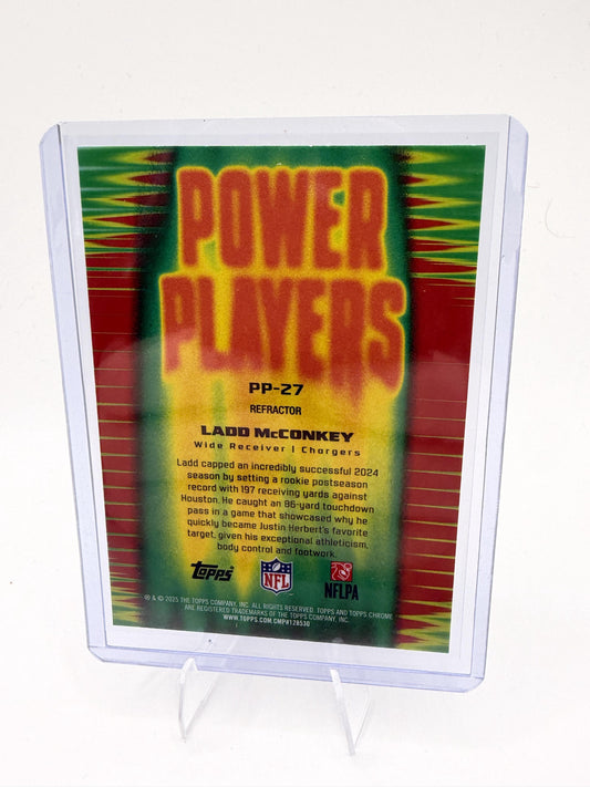 2025 Topps Chrome #PP-27 Ladd McConkey Power Players