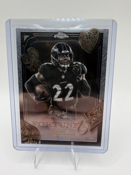 2025 Topps Chrome #F15-10 Derrick Henry Fortune 15