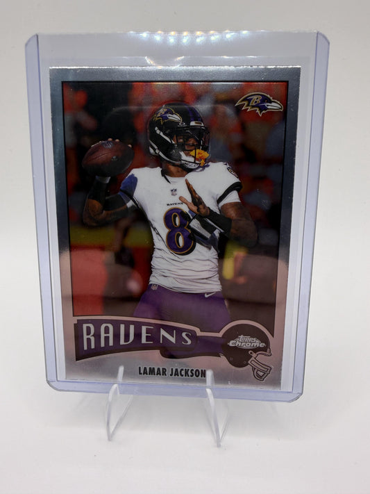 2025 Topps Chrome #1975-3 Lamar Jackson 1975 Topps