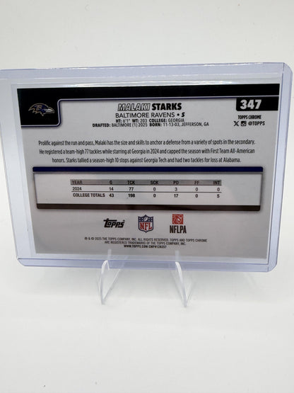 2025 Topps Chrome #347 Malaki Starks