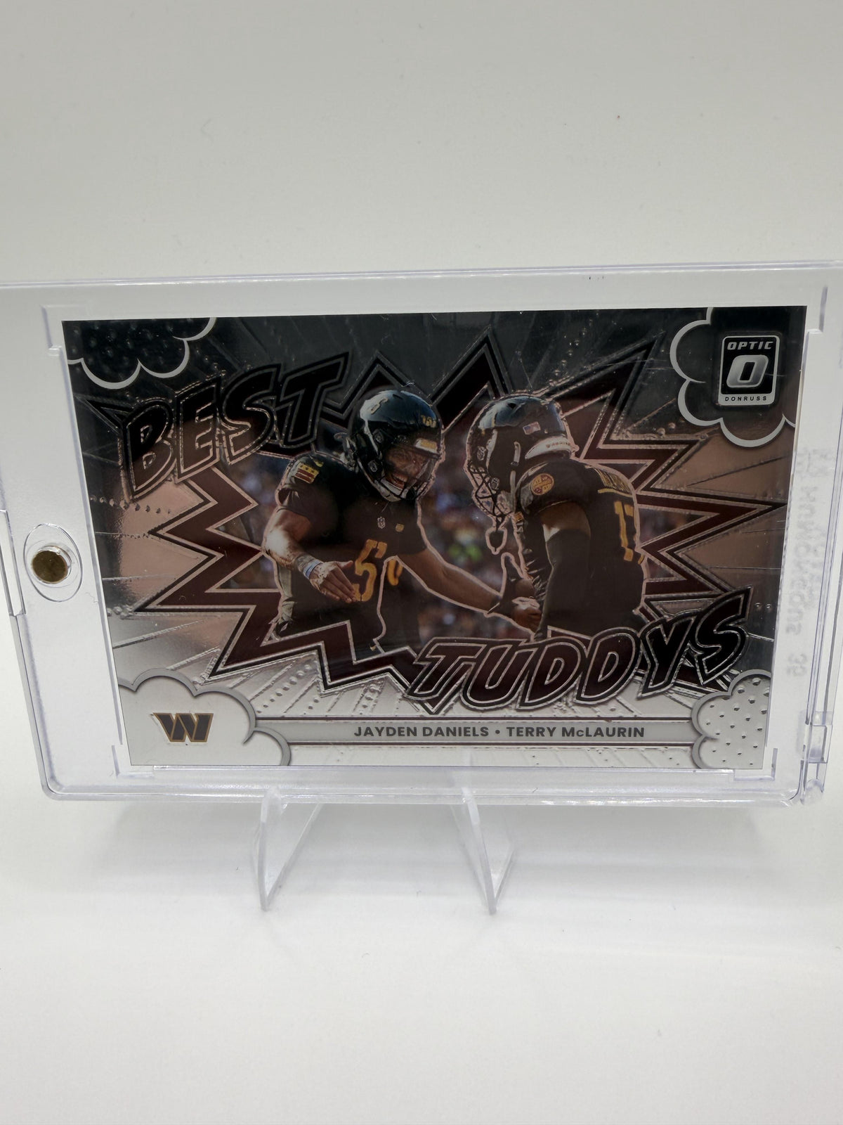 2025 Donruss Optic #11 Jayden Daniels/Terry McLaurin Best Tuddys