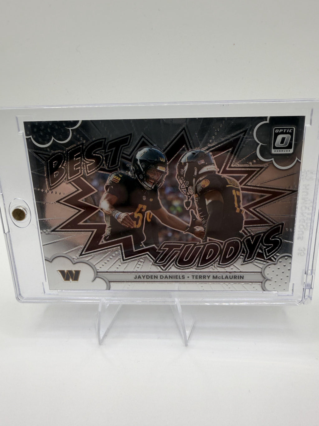 2025 Donruss Optic #11 Jayden Daniels/Terry McLaurin Best Tuddys