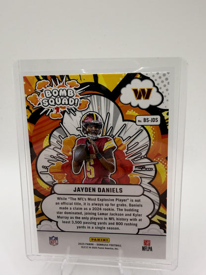 2025 Donruss #BS-JDS Jayden Daniels Bomb Squad