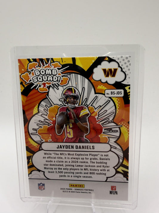 2025 Donruss #BS-JDS Jayden Daniels Bomb Squad