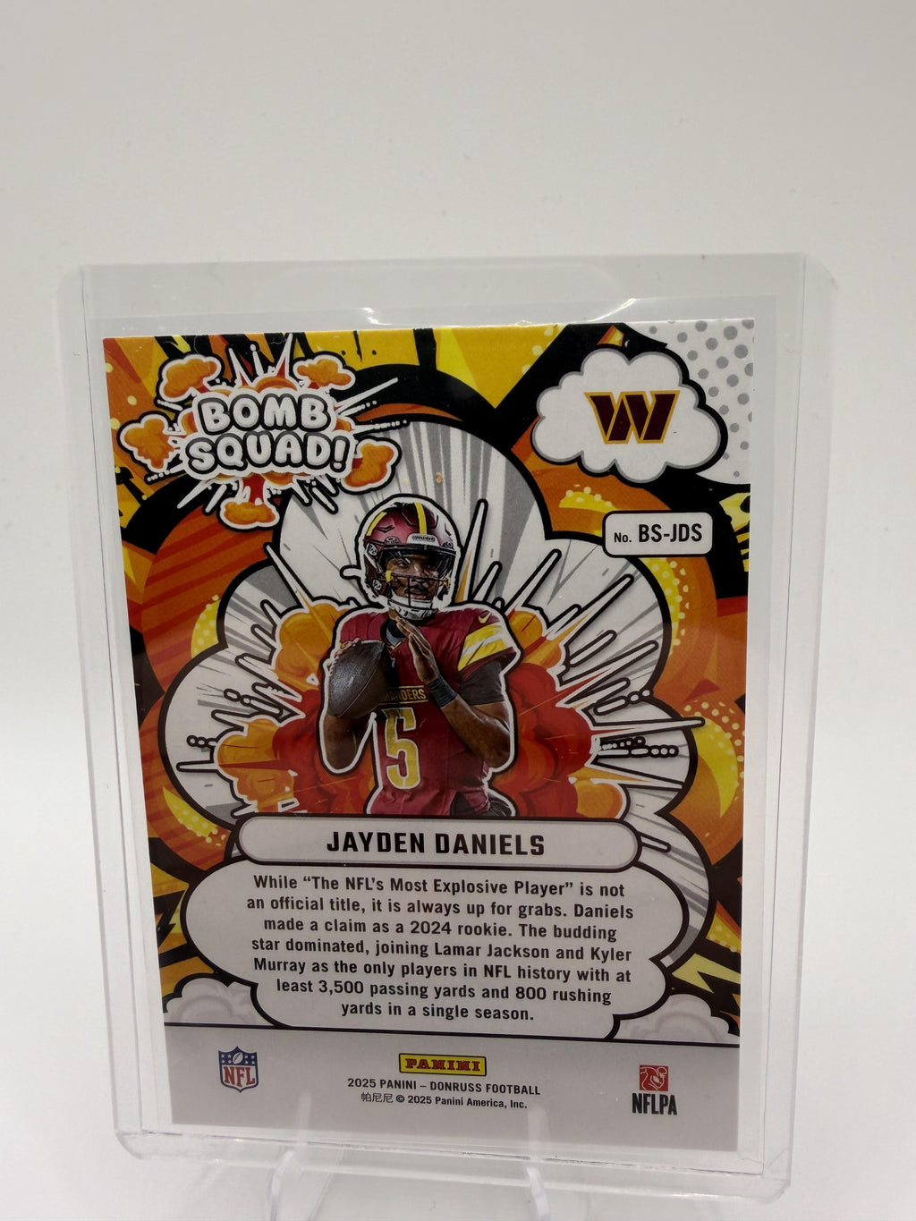 2025 Donruss #BS-JDS Jayden Daniels Bomb Squad
