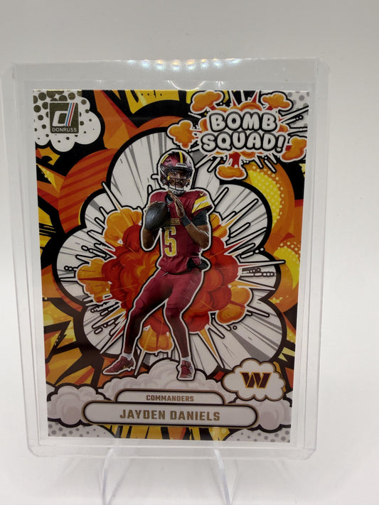 2025 Donruss #BS-JDS Jayden Daniels Bomb Squad