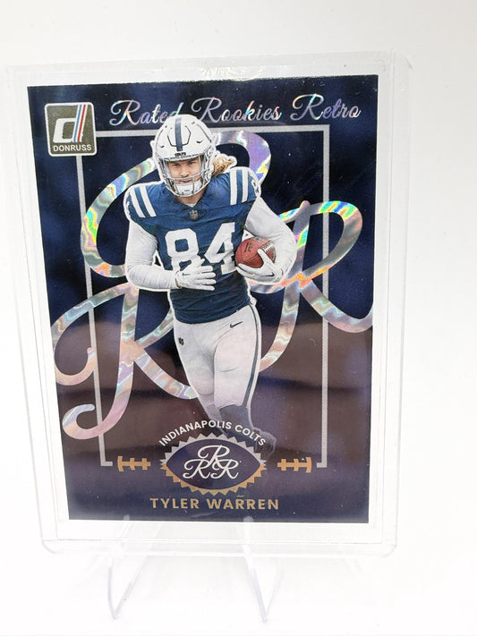 2025 Donruss #9 Tyler Warren Rated Rookies Retro