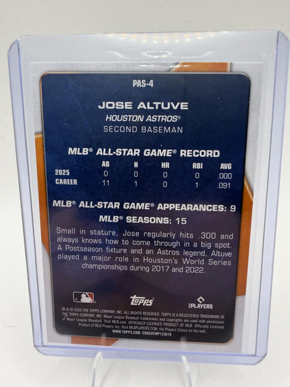 2026 Topps #PAS-4 Jose Altuve Perennial All Stars
