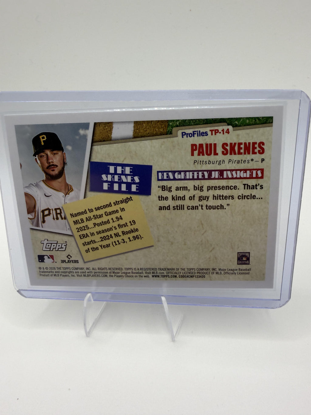 2026 Topps #TP-14 Paul Skenes Topps Profiles