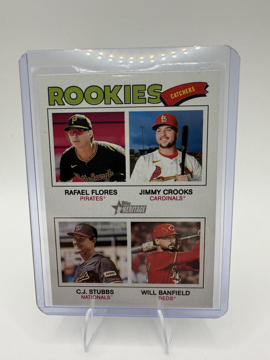 2026 Topps Heritage #376 2026 Rookie Catchers Chrome