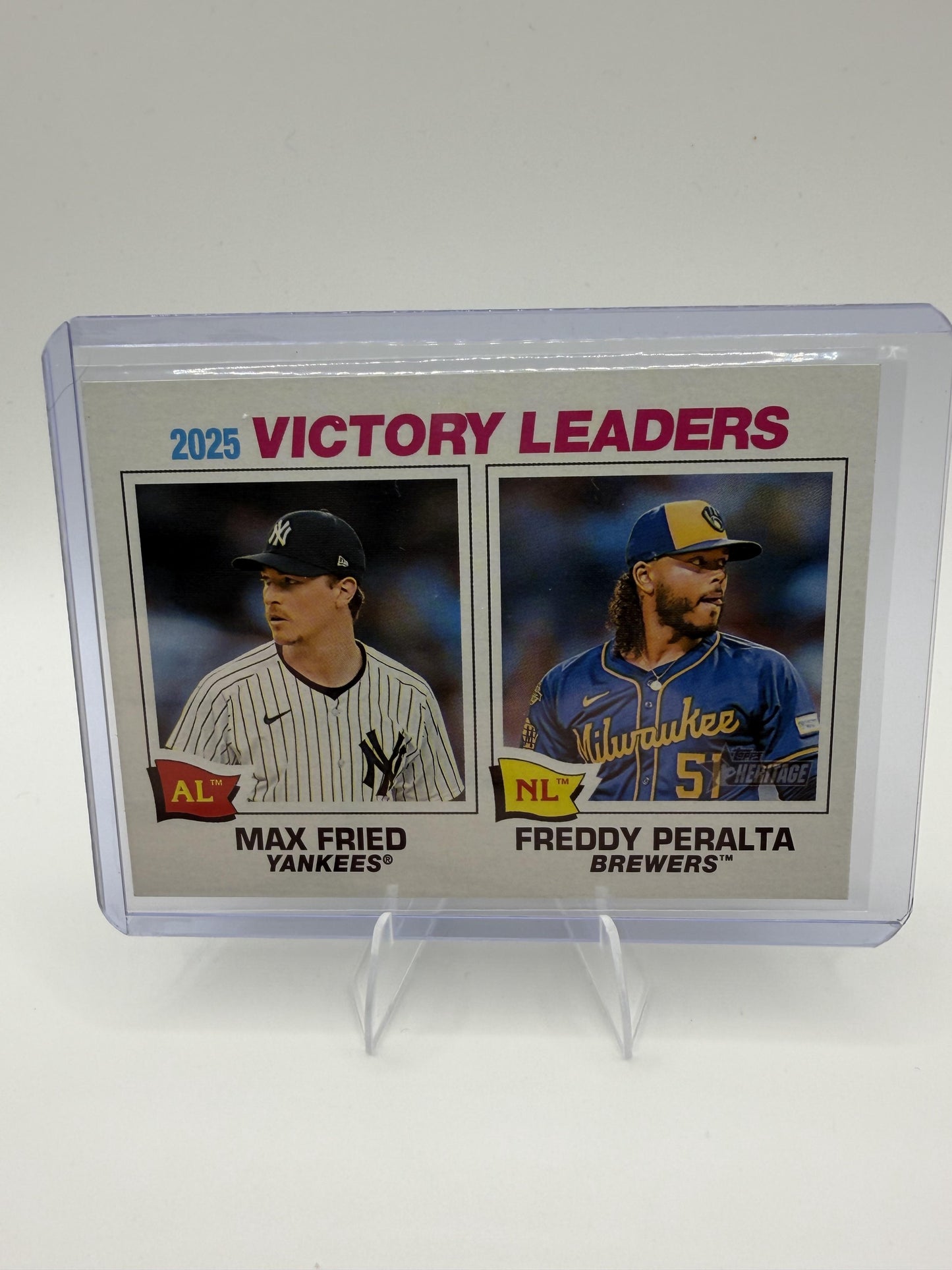 2026 Topps Heritage #5 2025 Victory Leaders Gloss