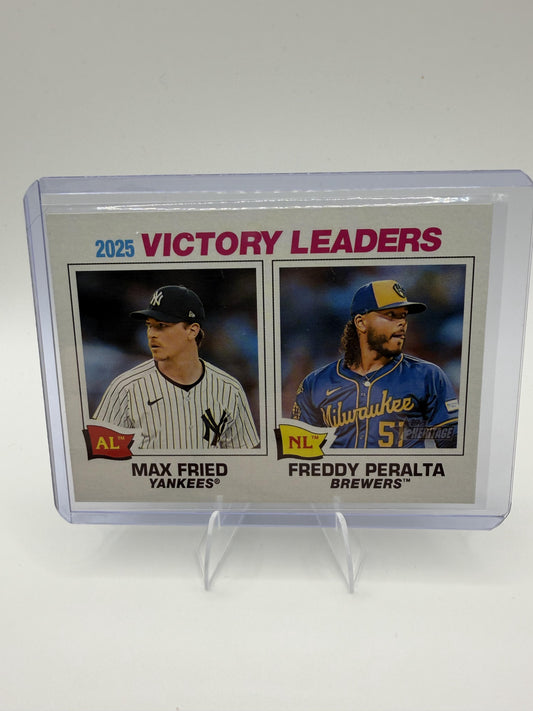 2026 Topps Heritage #5 2025 Victory Leaders Gloss