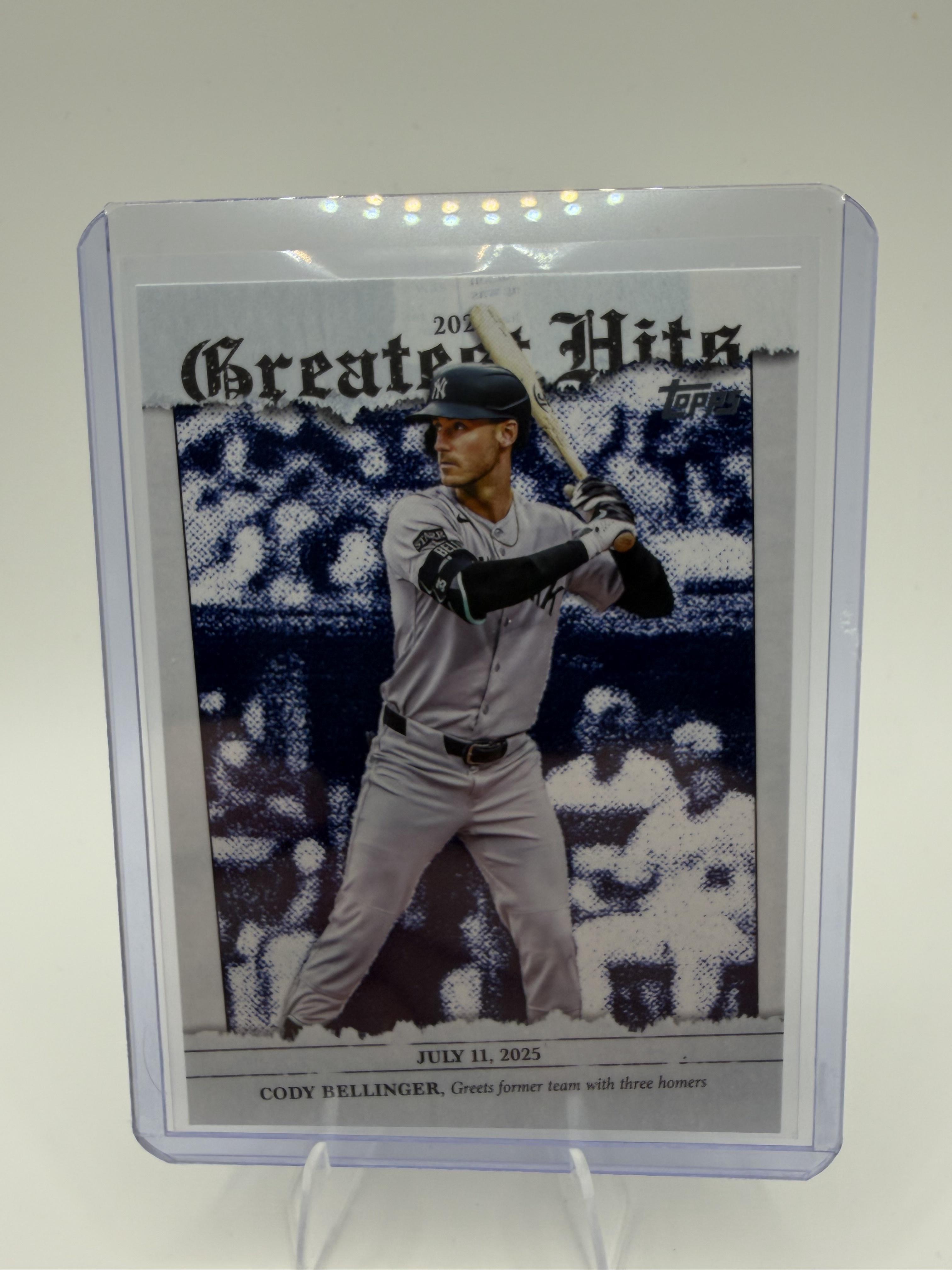 2026 Topps #GH-15 Cody Bellinger 2025 Greatest Hits