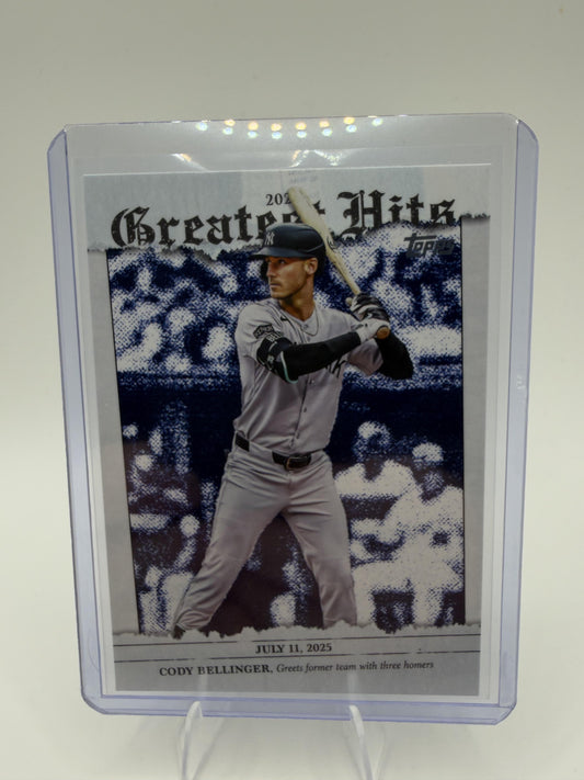 2026 Topps #GH-15 Cody Bellinger 2025 Greatest Hits