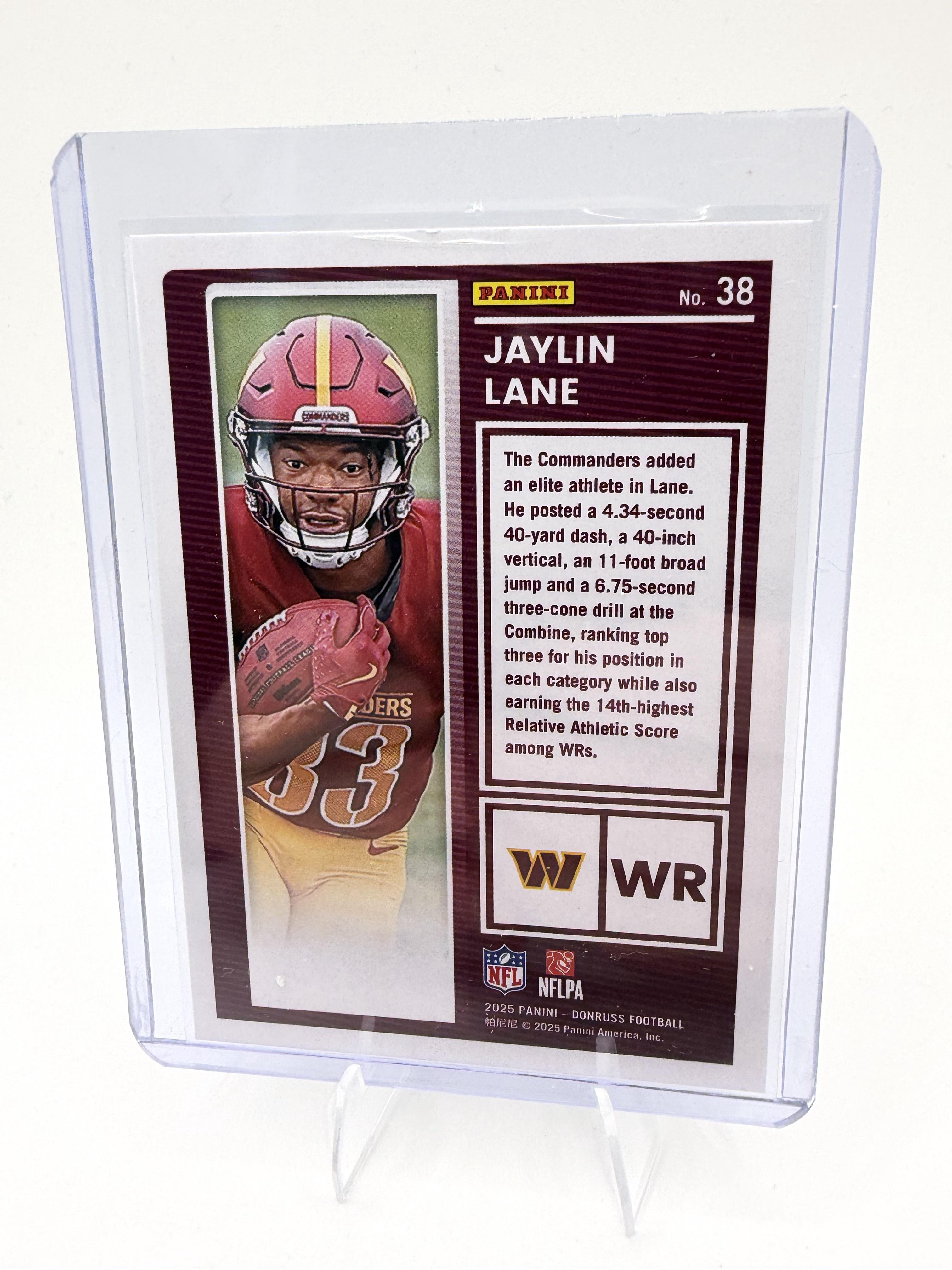 2025 Donruss #38 Jaylin Lane The Rookies