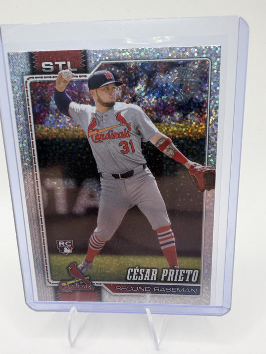 2026 Topps #95 César Prieto Sandglitter