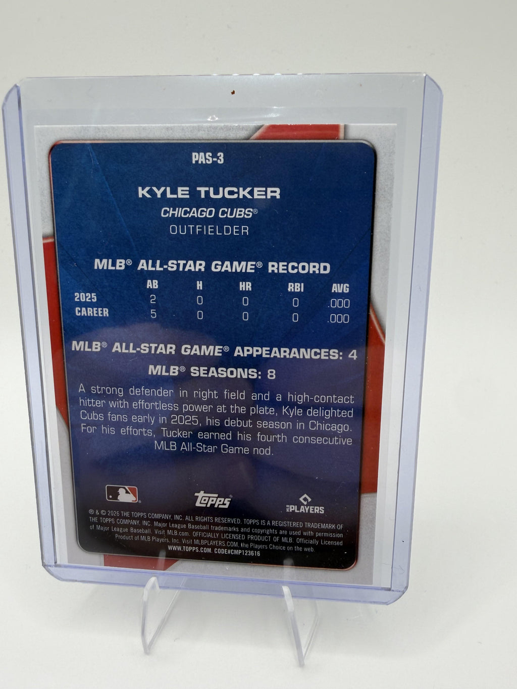 2026 Topps #PAS-3 Kyle Tucker Perennial All Stars
