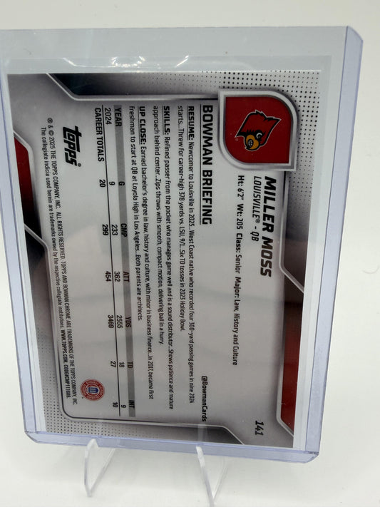 2025 Bowman University Chrome #141 Miller Moss